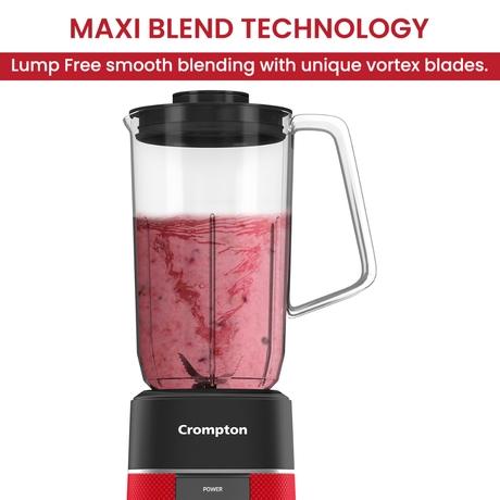 Crompton Nutri Blender with Blending Jar, Red, AMEOFRSHBL3-1