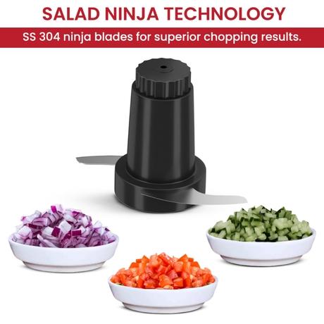 Crompton Ameo Fresh Nutri Blender with Chopper, Red, AMEOFRSHNCH-5