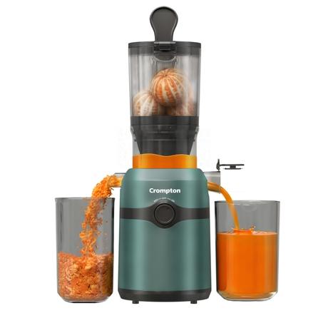Crompton Ameo Fresh Cold Press Juicer 200 W, Black and Emerald-1