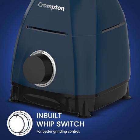 Crompton 3 Jar Mixer Grinder 750 W, Blue and Black, DX750-7