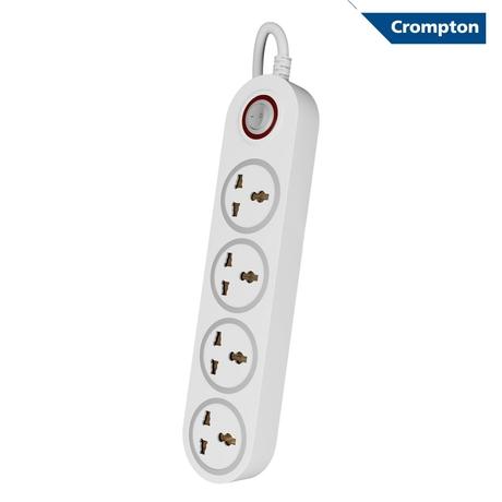 Crompton 5 out Sockets Surge Guard, White-0