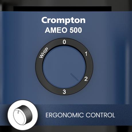 Crompton AMEO 500X 3 Jar Mixer Grinder 500 W, White and Blue-8