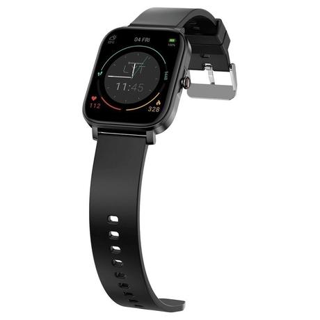 Crossbeats Ignite LYT SmartWatch,1.69 inch Full Touch Screen, 15-days battery, Bluetooth version: 5.0, 100+ Watch Faces, IP68 Water-resistant, Multisport Training, Real time HR monitoring, BLACK-2