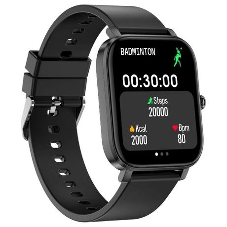 Crossbeats Ignite LYT SmartWatch,1.69 inch Full Touch Screen, 15-days battery, Bluetooth version: 5.0, 100+ Watch Faces, IP68 Water-resistant, Multisport Training, Real time HR monitoring, BLACK-3