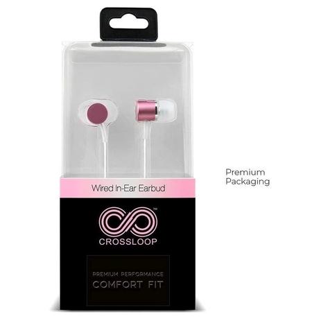 Crossloop Daily Fashion CSLE103 Wired Earphone with Ambient Noise Blocking, Pink-5