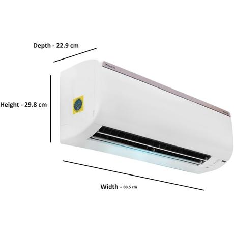 Daikin 1.5 Ton 3 Star FTHT50UV Inverter Split AC (3D Airflow, 100 percent Copper, Hepta Sense, PM2.5 Filter, White, 2023)-3