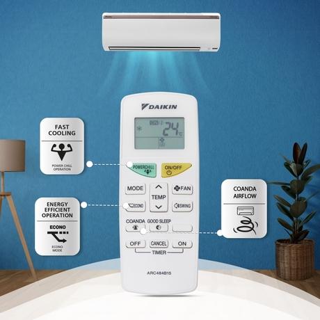 Daikin 1.5 Ton 3 Star FTHT50UV Inverter Split AC (3D Airflow, 100 percent Copper, Hepta Sense, PM2.5 Filter, White, 2023)-8