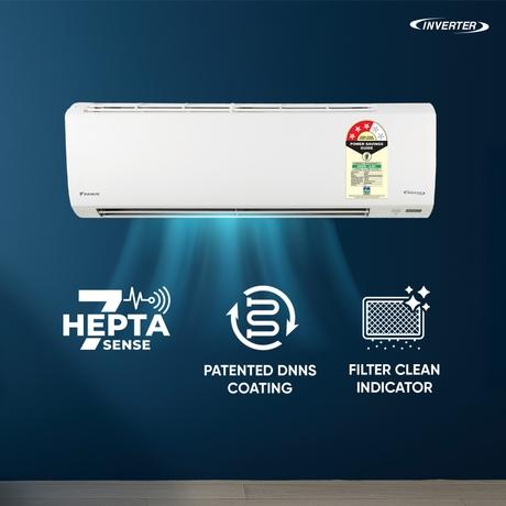 Daikin Premium 1.0 Ton 3 Star Inverter Split AC (Copper Condenser, ATKL35XV, White)-2