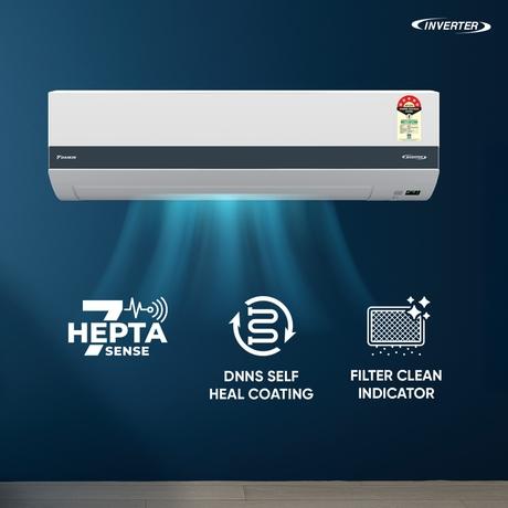 Daikin Premium 1.0 Ton 5 Star Inverter Split AC (Copper Condenser, ATKM35XV, White)-2