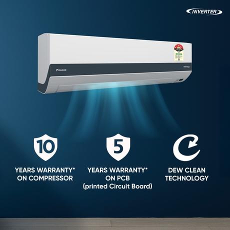 Daikin Premium 1.5 Ton 5 Star Inverter Split AC (Copper Condenser, ATKM50XV, White)-3