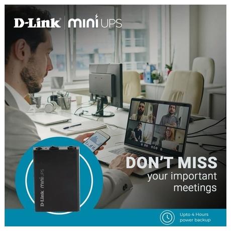 Dlink DPS-FU1211 Portable Mini UPS with Surge Protection, Black-3