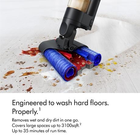 Dyson WashG1 Wet Floor Cleaner with Powerfully removes wet and dry dirt in one go, Covers up to 3100 sq.ft., with up to 35 minutes of run time, Hygienic waste disposal - automatically separates wet and dry debris-3