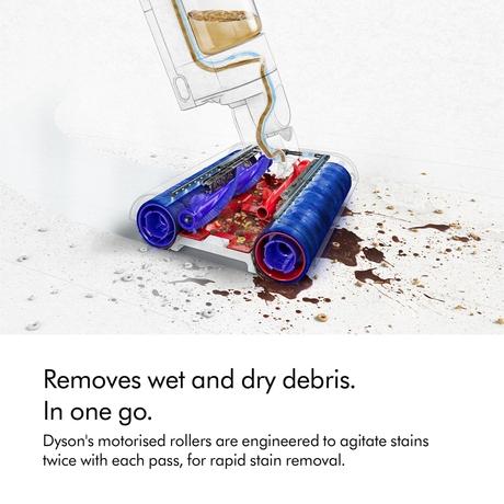 Dyson WashG1 Wet Floor Cleaner with Powerfully removes wet and dry dirt in one go, Covers up to 3100 sq.ft., with up to 35 minutes of run time, Hygienic waste disposal - automatically separates wet and dry debris-8