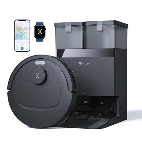 ECOVACS Deebot N50 PRO Omni 2 in 1 Robotic Vacuum Cleaner & Mop, 2026 New Launch 25000 Pa Suction, Self-Emptying Omni-Station, Zerotangle 3.0, Hot Air-Drying, Auto-Lift Mop On Carpet, Upto 300 Mins (Black)-0