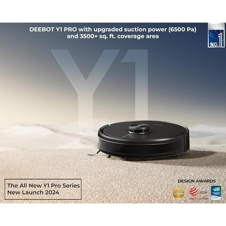 Ecovacs Y1 Pro Robotic Vacuum Cleaner, Black-6