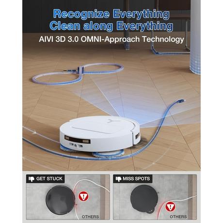 Ecovacs T50 Pro Omni Robotic Vacuum Cleaner, White-5
