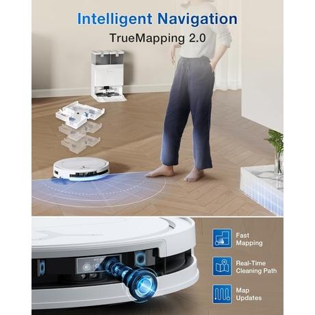 Ecovacs T50 Pro Omni Robotic Vacuum Cleaner, White-6