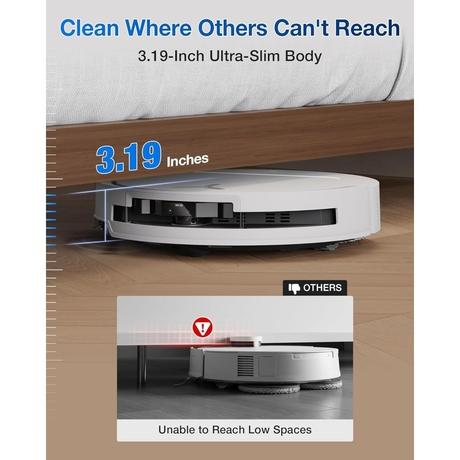 Ecovacs T50 Pro Omni Robotic Vacuum Cleaner, White-8