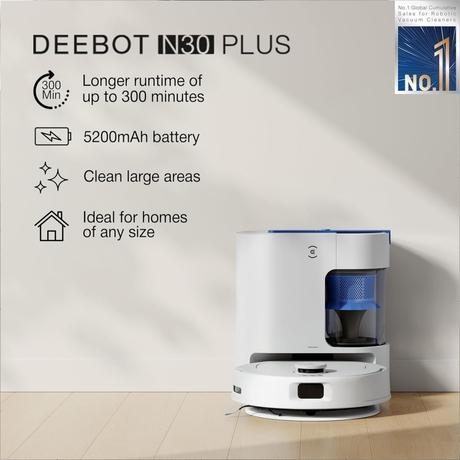 Ecovacs Deebot N30 Plus Robotic Vacuum Cleaner-7