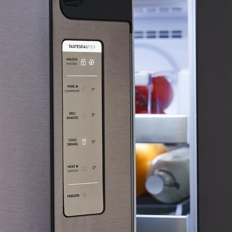 Electrolux 680 L Frost Free Side by Side Refrigerator, Glossy Dark Grey Stainless Steel, EQE6879A-B NIN-10