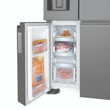 Electrolux 680 L Frost Free Side by Side Refrigerator, Glossy Dark Grey Stainless Steel, EQE6879A-B NIN-2