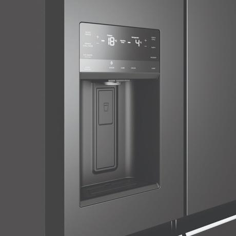 Electrolux 680 L Frost Free Side by Side Refrigerator, Glossy Dark Grey Stainless Steel, EQE6879A-B NIN-4
