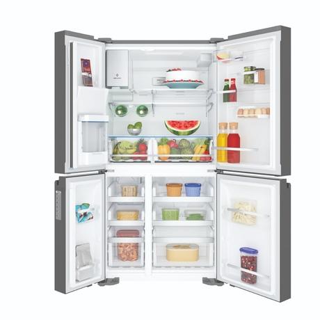 Electrolux 680 L Frost Free Side by Side Refrigerator, Glossy Dark Grey Stainless Steel, EQE6879A-B NIN-5