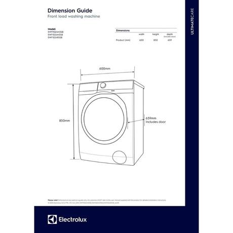 Electrolux 9 kg Front Load Fully Automatic Washing Machine, 1200 RPM, HygienicCare, EcoInverter motor, Quick cycles, Adjust Tempratures (EWF9024M3SB)-7
