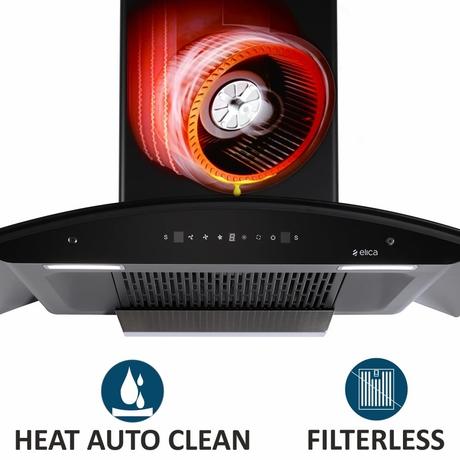 Elica WD TFL HAC 90 MS Nero Hood-3