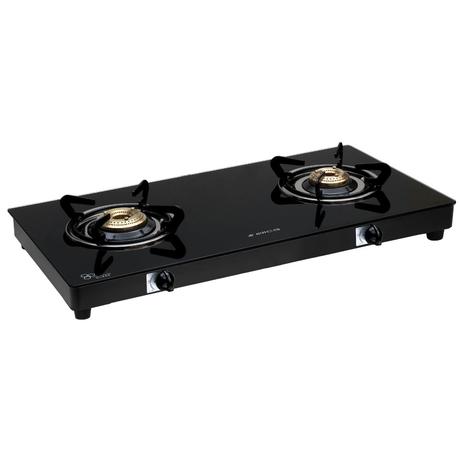 Elica 662 CT Vetro 1J 2 Burners Cooktop, Black-1