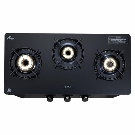 Elica Crest 370 J Nero 3 Burners Cooktop, Black-2