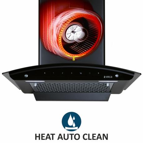 Elica FL 600 Slim Nero Kitchen Hood, Black-3