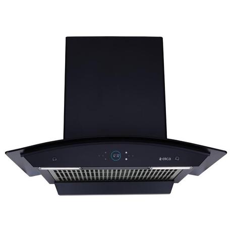 Elica Ismart Glace FL HAC 60 Nero Kitchen Hood, Black-0
