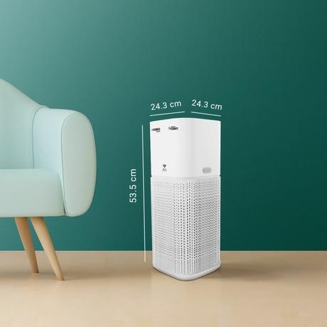 Eureka Forbes Smart Air Purifier 355, True HEPA H13 & Plasma Ion, Wi-Fi Enabled, 4-Stage Filtration with 360 degree Air Flow, Removes 99.97 percent PM2.5, Dust & Odour in 10 Mins, Covers up to 480 Sq.Ft (Ideal for Living Rooms)-5