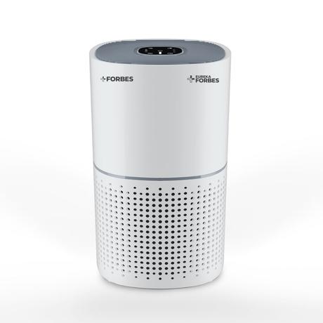 Eureka Forbes 270 Air Purifier for Home, True HEPA H13 Filter & Real-time AQI Indicator, 1.5-2 Yrs Filter Life, Removes 99.97 percent PM2.5, Dust, Allergens, Bacteria & Pollen, Covers 365 Sq. Ft (Ideal for bedrooms)-0