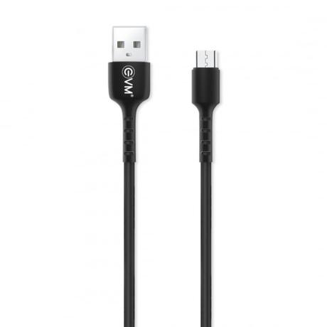 EVM C014 Micro USB Data and Sync Cable, 100 cm (1 m) length, 3 Amp Strongest, Sturdy and Durable, Temperature Protection, Built-in 56k resistance, Black-0