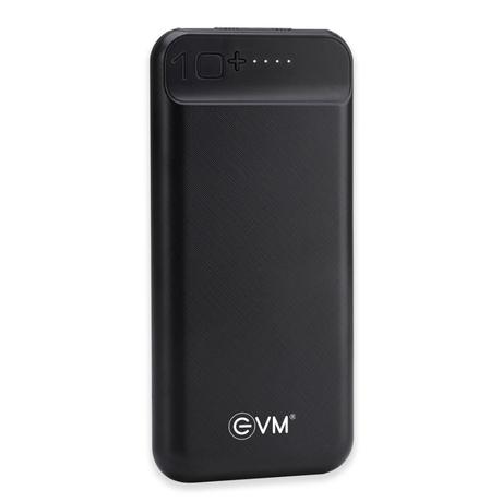 EVM Encharge P0109 10000 mAh Power Bank, Li-polymer, Short Circuit Protection, LED Indicator, Over Current Protection, USB, Micro-USB, Type-C Ports, Over Temperature and Voltage Protection, Short Circuit and Over Current Protection, Black-3