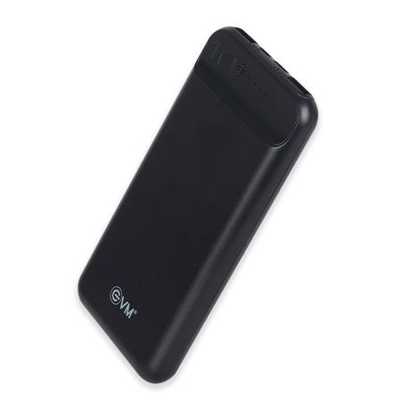 EVM Encharge P0109 10000 mAh Power Bank, Li-polymer, Short Circuit Protection, LED Indicator, Over Current Protection, USB, Micro-USB, Type-C Ports, Over Temperature and Voltage Protection, Short Circuit and Over Current Protection, Black-8