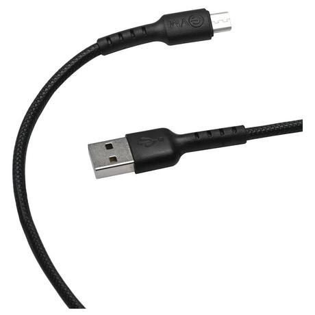 EVM Micro USB Charge & Sync Cable, 100 cm (1 m) length, 4 Amp Stronger, Compatible with all Micro USB Devices, Sturdy and Durable, Tangle free, Temperature Protection, 10000+ Bend Lifespan, Over Temperature Protection, Built-in 56K resistance, Black C-011-5