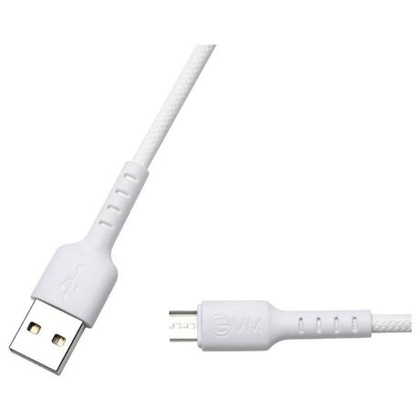 Evm EVM-C-011 1M Micro-USB Data Cable, White-4