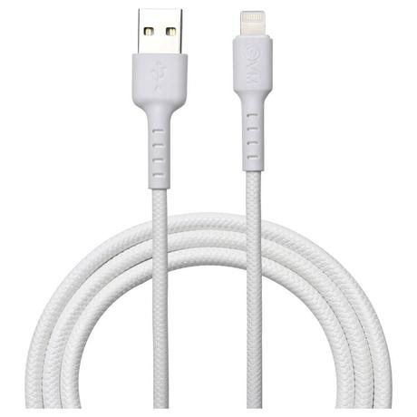 Evm EVM-C-013 Lightning USB Cable, White-0