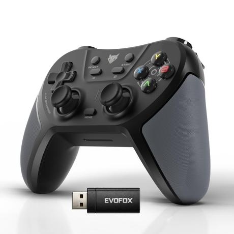 Evofox OneS Tri-Mode Wireless Gamepad Gaming Controller, Black-0