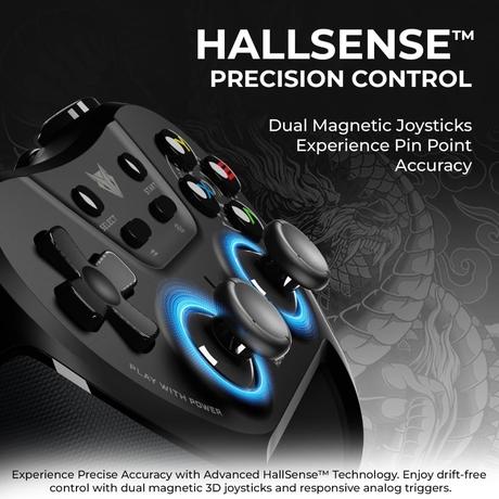 Evofox OneS Tri-Mode Wireless Gamepad Gaming Controller, Black-1