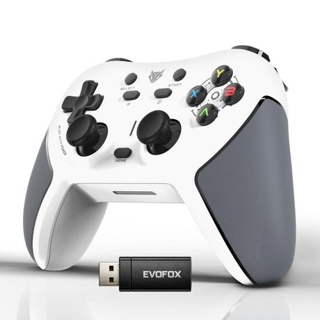 Evofox OneS Tri-Mode Wireless Gamepad Gaming Controller, White-0