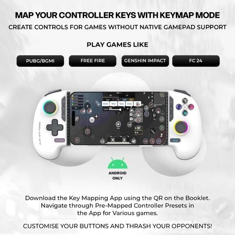 Evofox Deck 2 Smartphone Gamepad Gaming Controller, White-4