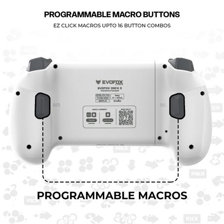 Evofox Deck 2 Smartphone Gamepad Gaming Controller, White-7