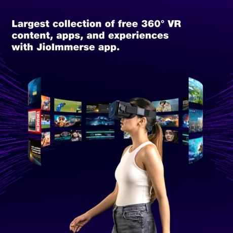 Buy JioDive VR Headset Immersive 360 Degree Viewing Experience