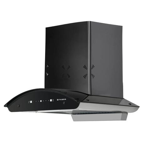 Faber ELLORA3D IN HC SC BF 90 Kitchen Hood, Black-2