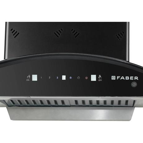 Faber ELLORA3D IN HC SC BF 90 Kitchen Hood, Black-3