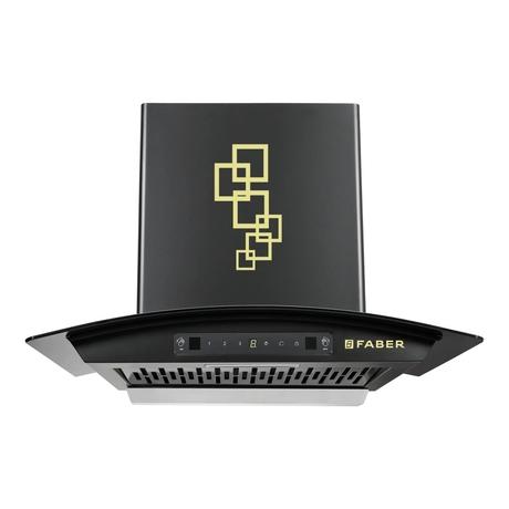 Buy Faber ZEST DLX IN HC SC FL BK 60 Kitchen Hood, Black at